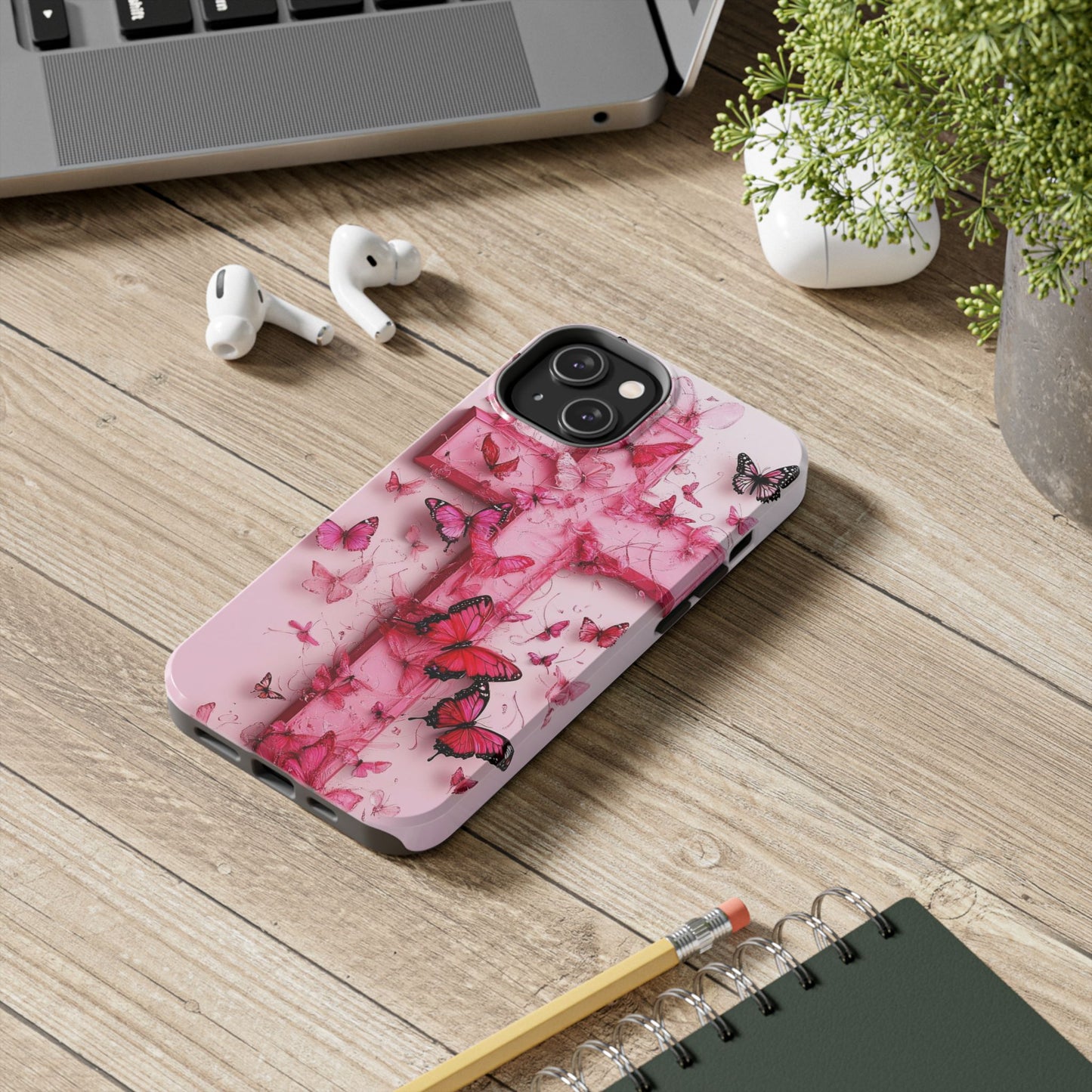 Pink Butterfly Case