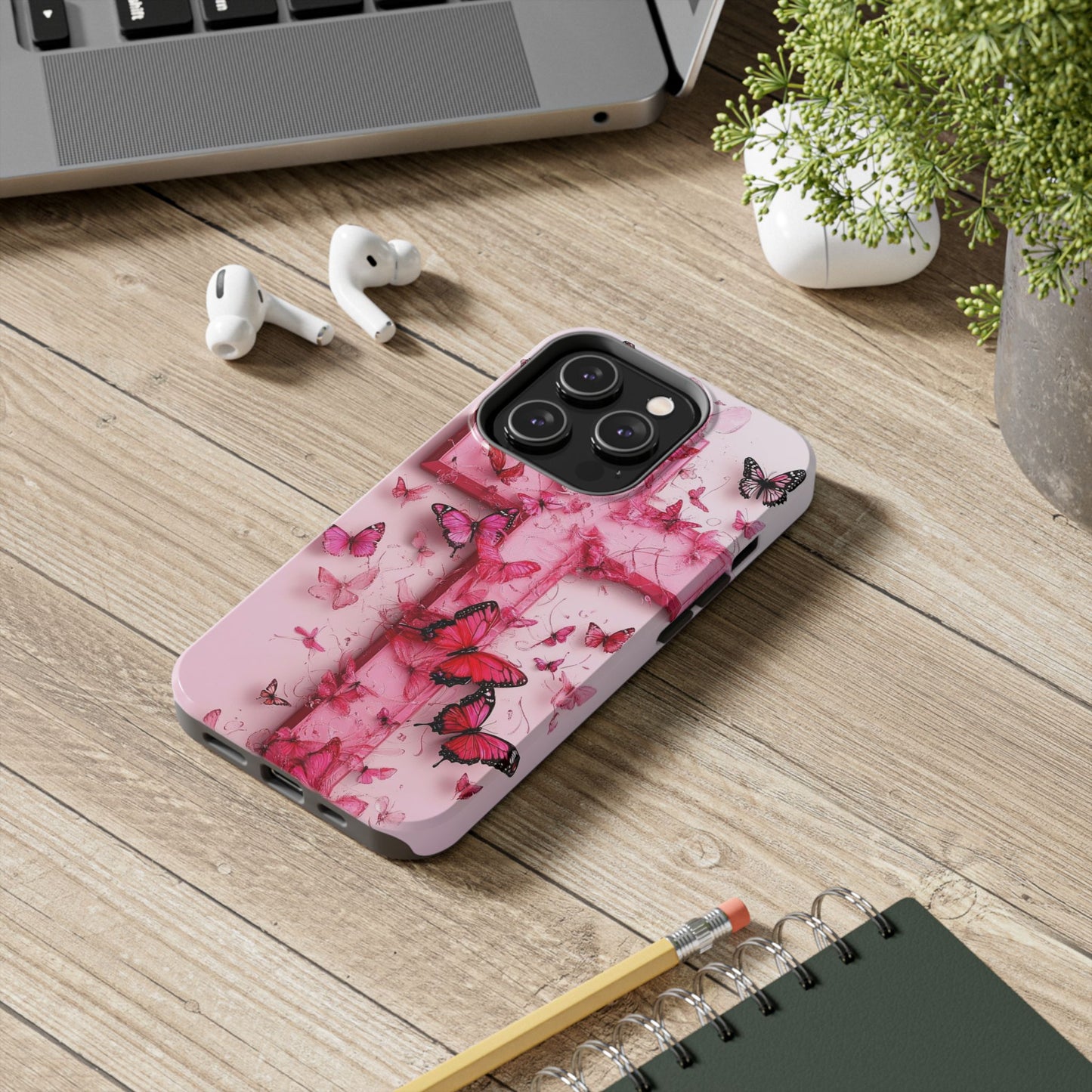 Pink Butterfly Case